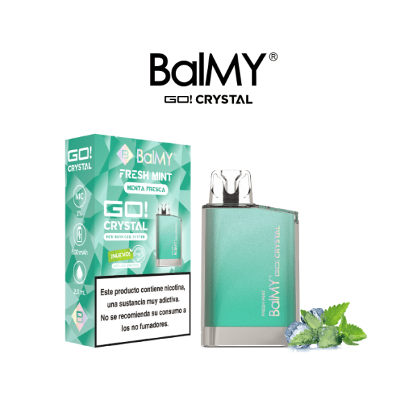 Pod desechable BalMY GO Crystal 20mg/ml nicotina – Menta Fresca